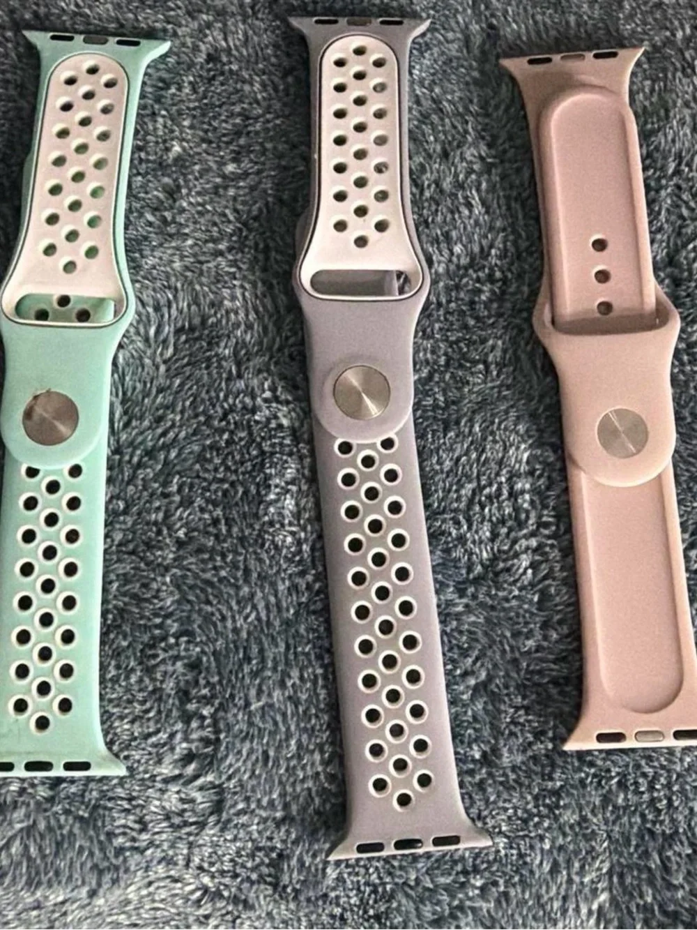 Silicone Sport Watch Band - Mint, Lavender, Blush
